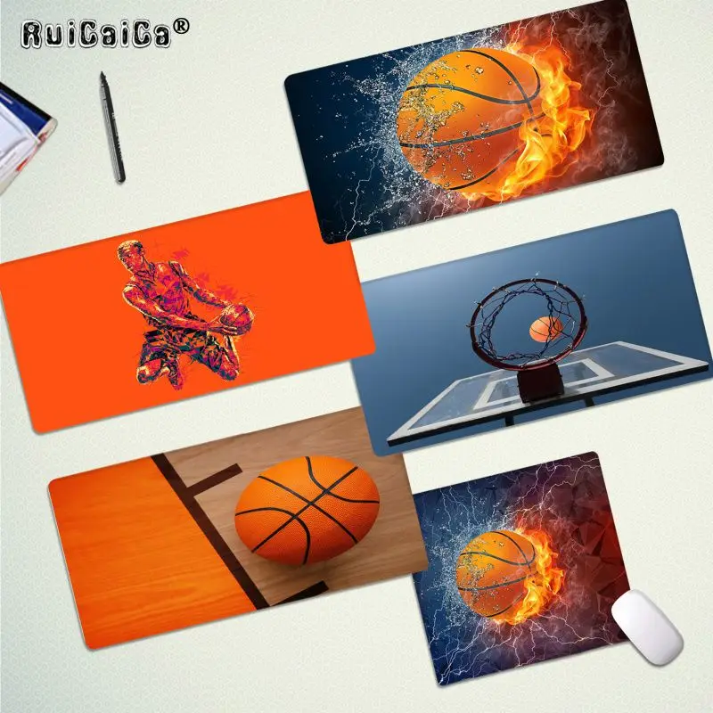 RuiCaiCa Nye Design Basketball kurv naturgummi Gaming musemåtte, Bruser Mat Gratis Fragt Stor musemåtte Tastaturer Mat