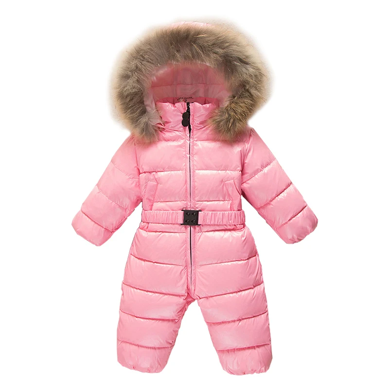 Rusland new born baby tøj vinter buksedragt varmt overtøj & frakker jakke til piger, baby tøj drenge parka sne bære romper