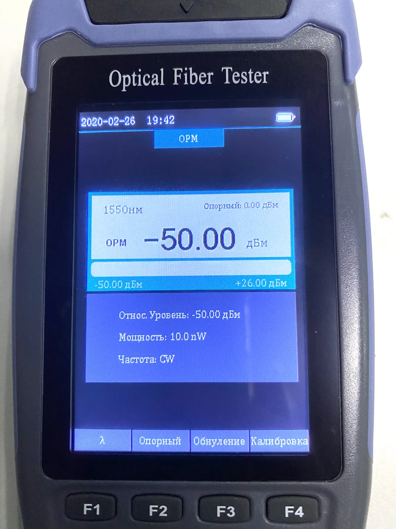 Russisk Sprog Menu Høj nøjagtighed OTDR mini pro optical time domain reflectometer OTDR 1310nm og 1550nm fiberoptiske FC SC