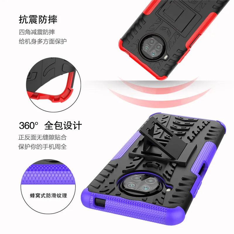 Rustning Dækning For Xiaomi Mi 10T Lite Tilfældet For Xiaomi Mi 10T PocoX3 Dække Stødsikkert Beskyttende Telefon Kofanger For Xiaomi Mi 10T Lite