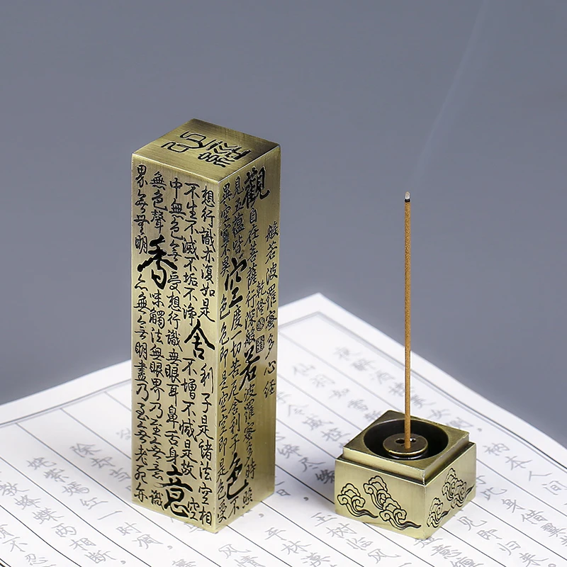 Røgelse Pinde Stå Diffuser Cube Smoke Tower Room Spray Flasker Røgelse Holder Messing Hjem Lugt Mode, Boligindretning GG50xl