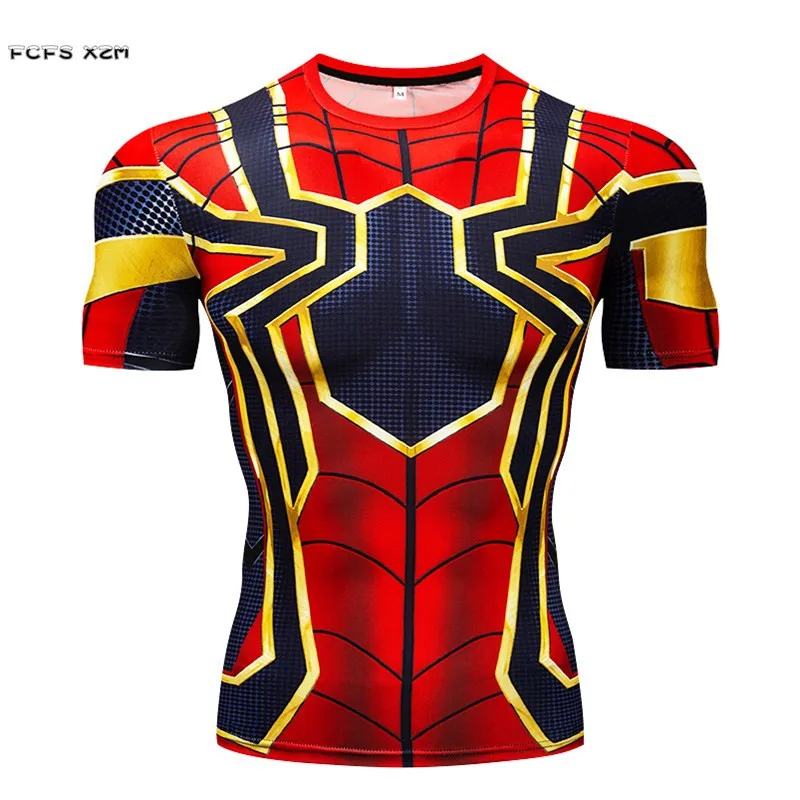 S-4XL Mænd 3D-Sport T-Shirt iron Man, Captain America, Thor T-Shirt Cosplay Kostume Halloween Film