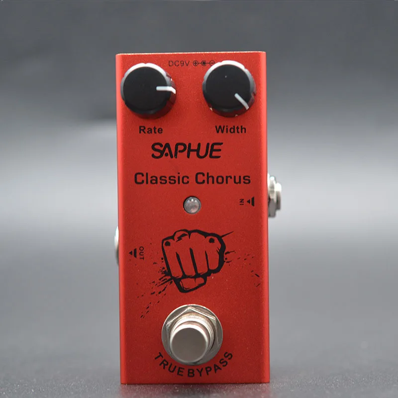 SAPHUE El-Guitar, Klassisk Chorus Pedal Sats/Bredde Knop-Effekt-Pedal Mini Enkelt Type DC 9V True Bypass