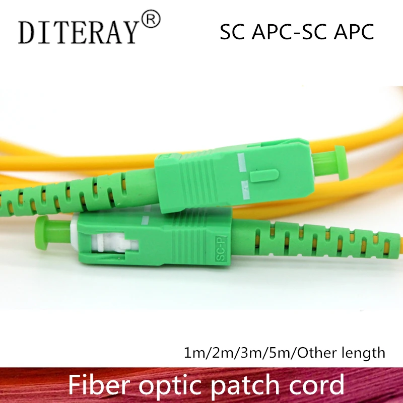 SC/APC Fiberoptiske Patch kabel Kabel-SC-SC 1/3/5/10/20/30M Jumper Single Mode Simplex 2,0 mm Optisk Fibra Optica FTTH