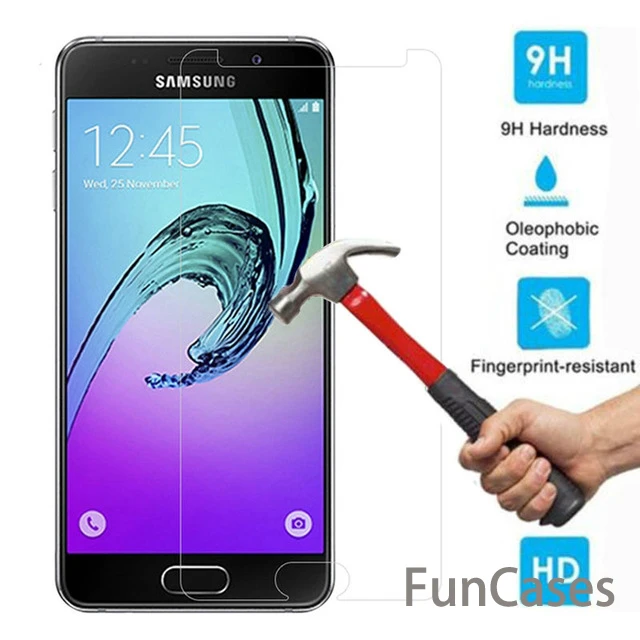 Screen Protector Hærdet Glas til Samsung Galaxy A5 A7 A8+ 2018 A3 A5 A7 2017 J1 J2 J3 J5 J7 2016 S3 S4 S5 S6 Note 3 4 5 Film