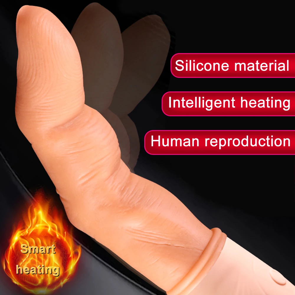 Sex Finger Vibrator Til Kvinder, Varme Vagina Dildo G-Spot Stimulator Klitoris Klimaks Vibrator Prostata massage Voksen Sex Legetøj