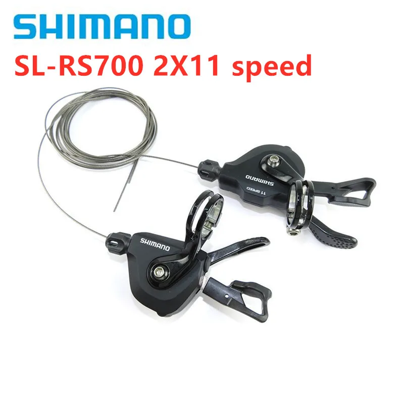 Shimano rs700 sl-RS700 2x11 hastighed Flatbar Road bike Cykel Gearskifter arm Sæt - Sort 11 speed bike cykel tilbehør