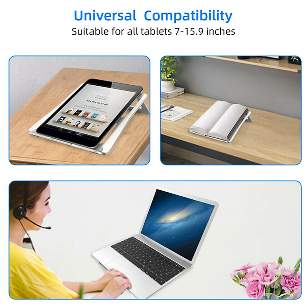 Skrivebord, værdiboks til Bærbar Stå Kontor Aluminium Omsorg Foldbar Holder Computer Varige Leverancer til 7-15.5 tommer Bærbare PC, Tablet
