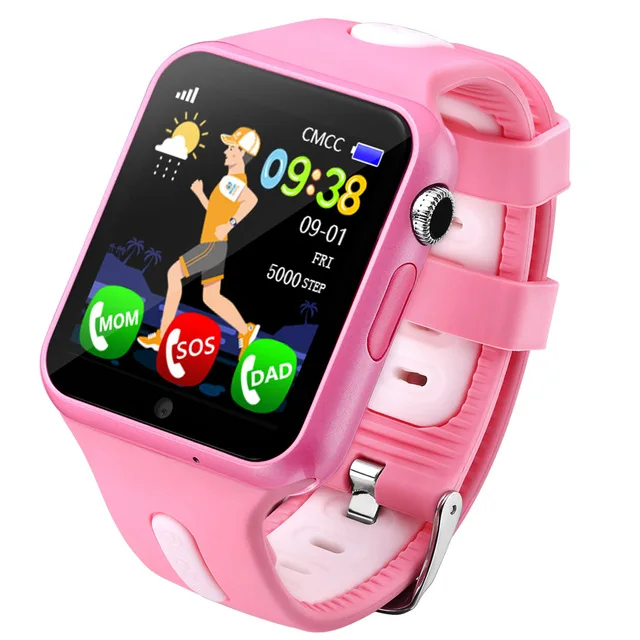 Smart Bluetooth Se Børn GPS Tracker Sikre Skærm til Android, IOS Vandtæt SOS-Opkald Smartwatch Støtte Kamera SIM-TF Kort