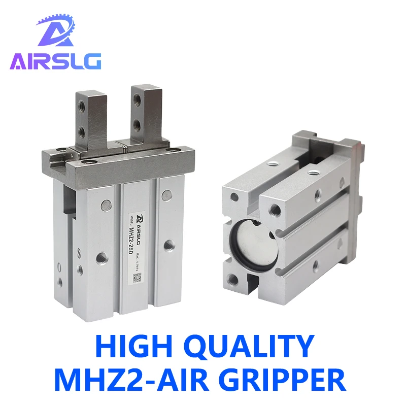 SMC Type MHZ2 MHZ2-10D MHZ2-16D -20D-25D-32D-40D dobbeltvirkende Luft, Pneumatisk parallel Griber Aluminium Klemmer en Finger Cylinde