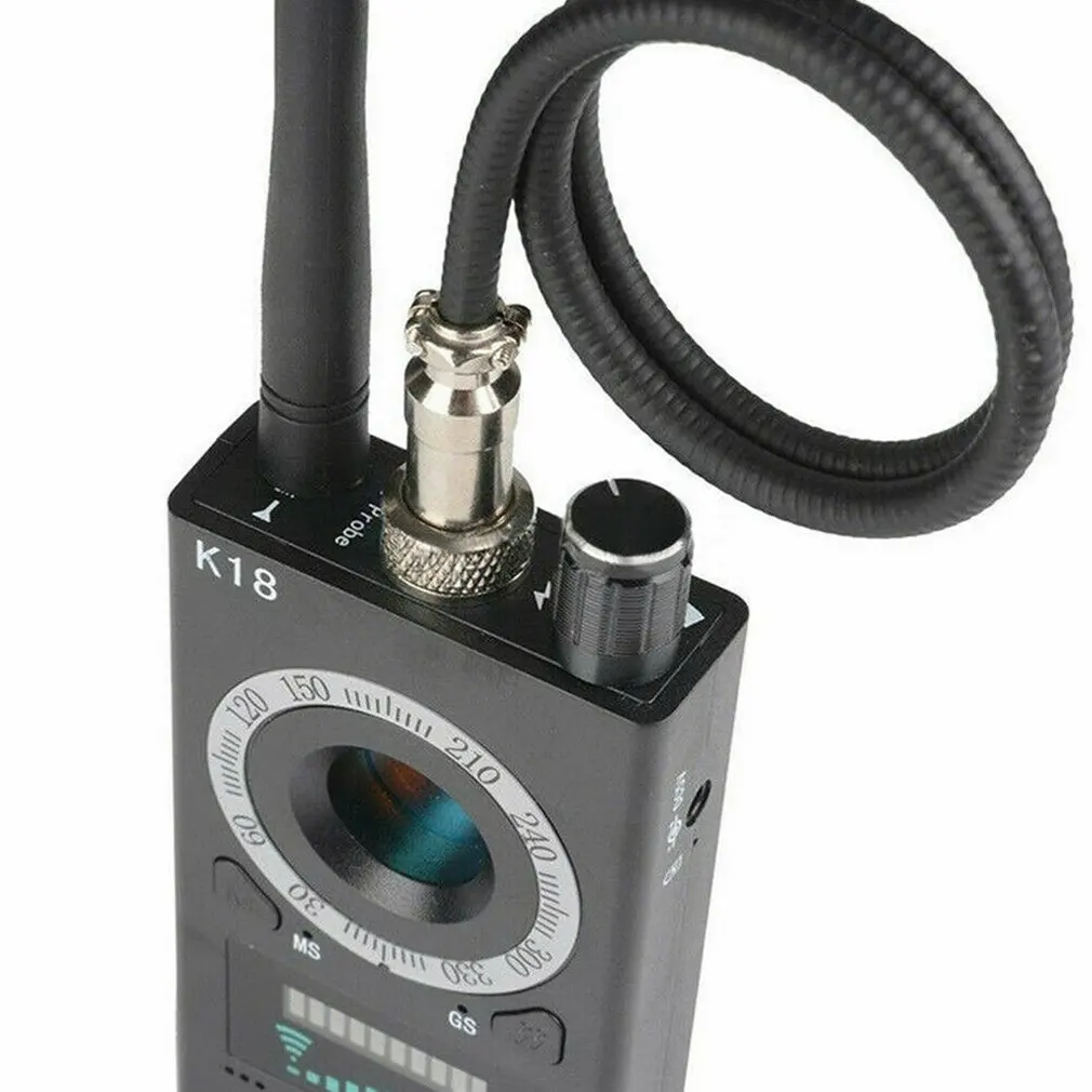 Smukt Designet Holdbar RF-Signal detektor Anti-spy-Detektor Kamera K18 GSM-Lyd Bug Finder GPS-Scanning