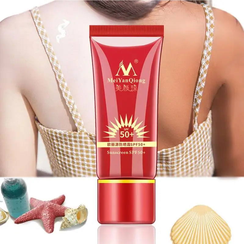 Solcreme SPF50+ Body Sun Cream Kridtning Reparation Solcreme Hud Beskyttende Creme Anti-følsomme Olie-kontrol Fugtgivende