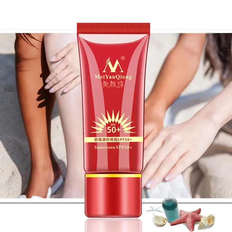 Solcreme SPF50+ Body Sun Cream Kridtning Reparation Solcreme Hud Beskyttende Creme Anti-følsomme Olie-kontrol Fugtgivende