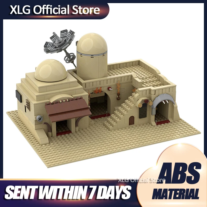 Star Wars-Serien Tatooine-Dobbelt Bygning Slumkvarterer MOC-45639 Diy-Stjernede Space Wars 636pcs Legetøj For Børn, Kids Fødselsdag Gaver