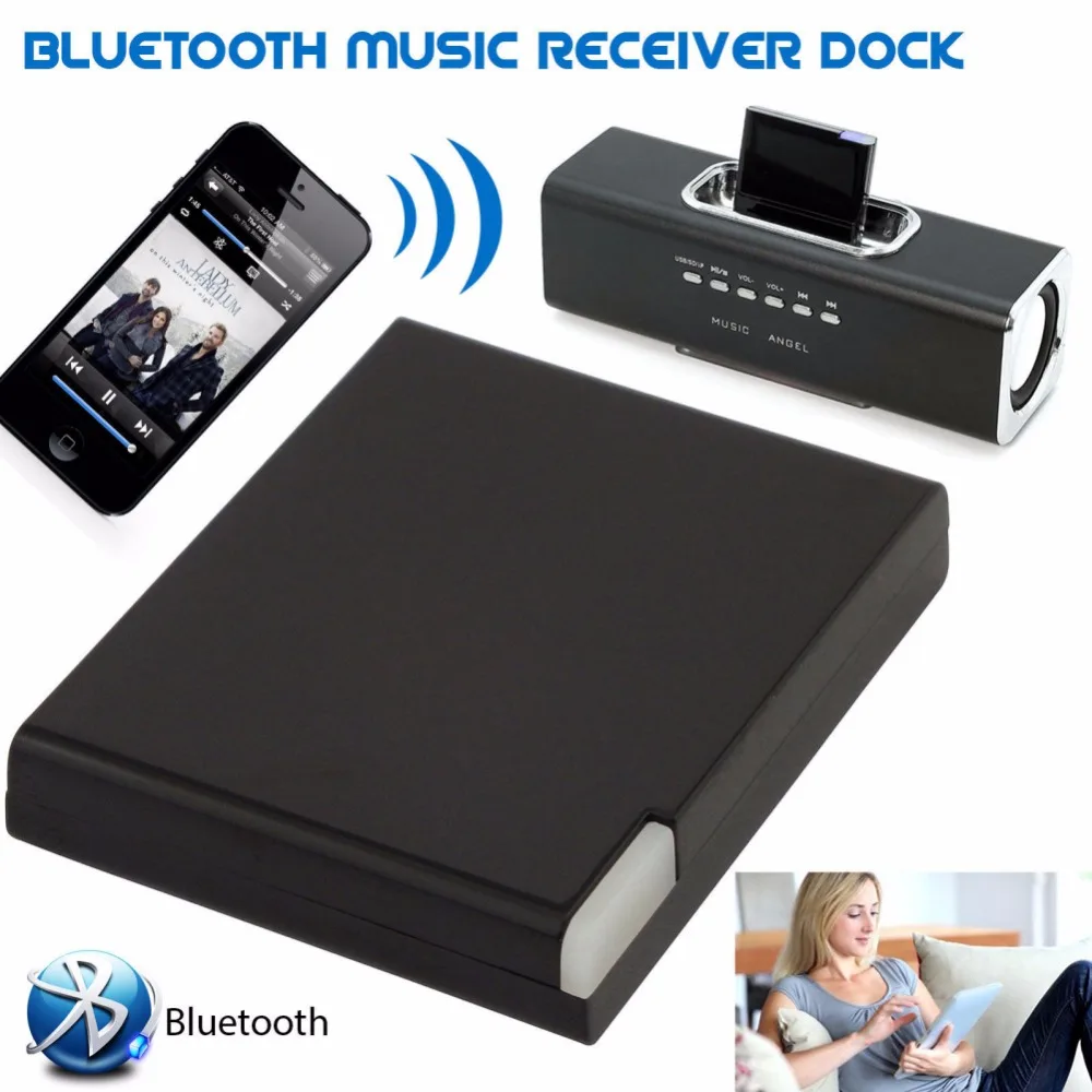 Stereo Smartphone Adapter Bluetooth-V2.0 A2DP Musik Modtager Adapter Til iPhone, iPod-30 Pin Dock-Dockingstation Højttaler