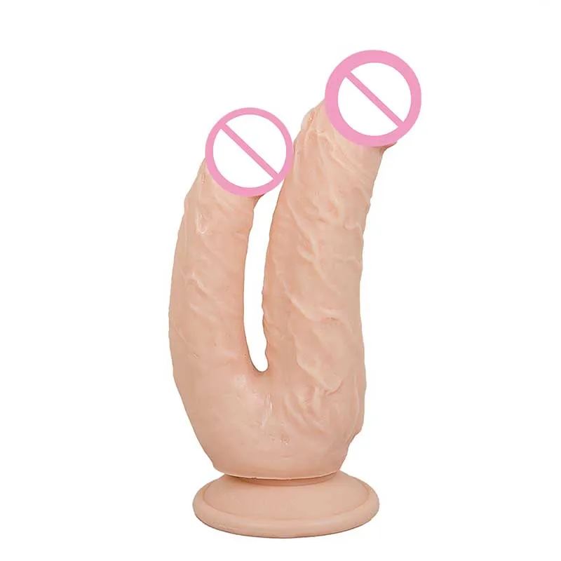 Stor realistisk dildo stor penis dobbelt sidet dildo hoved super lang anal plug stor pik voksne kvinder Onani sexlegetøj