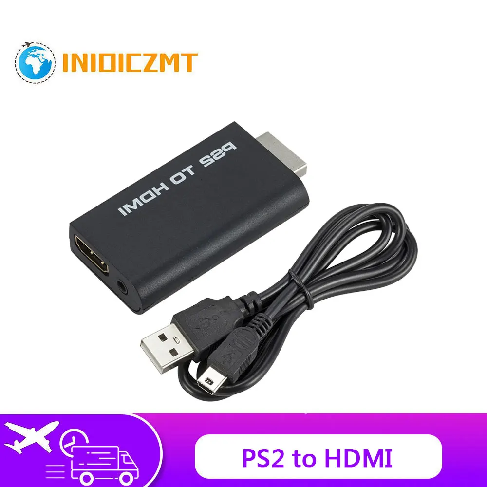 Støtte PS2 til HDMI Adapter 480i/480p/576i Audio Video Converter-Adapter 3,5 mm Audio Output Understøtter Alle PS2 visningstilstande