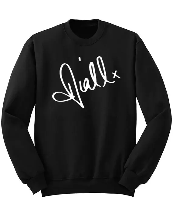 Sugarbaby Niall Horan Signatur Sweatshirt En Retning Gave Teen Pige Gave Ideer Tumblr Sweatshirt Med Lange Ærmer Mode Toppe