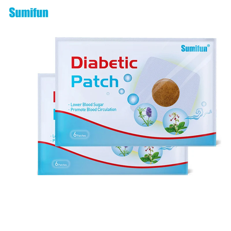 Sumifun 30stk/Masse Diabetes Patch Reducere Højt blodtryk, der Stabiliserer Sukkersyge Patch Medicinsk Naturlige Urter Diabetisk Gips D1791