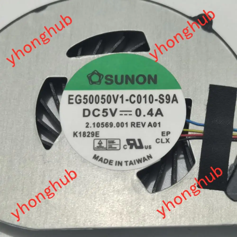 SUNON EG50050V1-C010-S9A DC 5V 0.40 EN 4-wire Server Laptop Cooling Fan