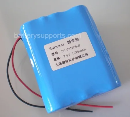 SuPower 7.2 7.4 V V 8.4 V 18650 10.2 Ah Lithium-ion Li-ion Genopladeligt Batteri Max. 2A med indbygget beskyttelse kredsløb