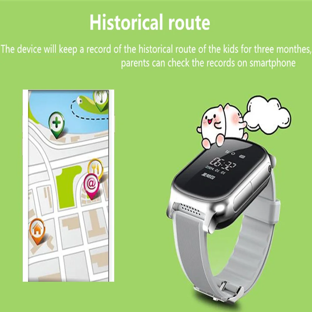 T58 Smart Ur GPS Wifi Smart Tracker Antil-tabte Baby Fitness Tracker SOS-Børn Smartwatch Studerende Børn Smartwatch.