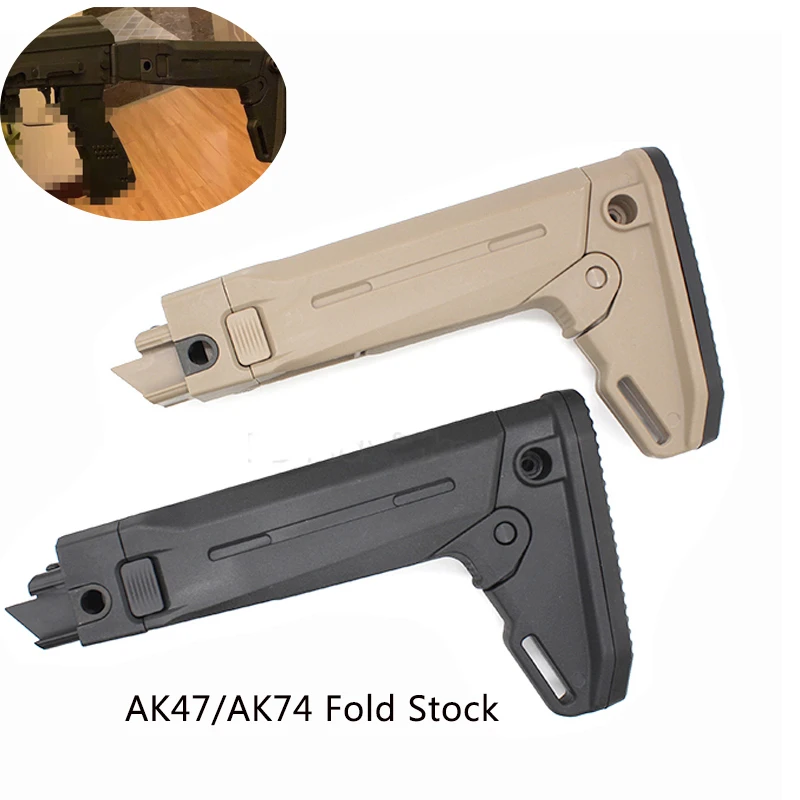 Taktisk Airsoft Gun Tilbehør Jimming 12 AK74/AK47 Fold Lager Sammenbrud Buttstock AKM