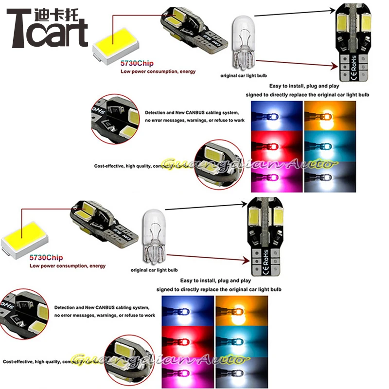 Tcart 18 x fejlfri Hvide LED-Light-Pakke-Kit Til Mercedes W204 C180 C200 C230 tilbehør 2008-læsning Indendørs lys