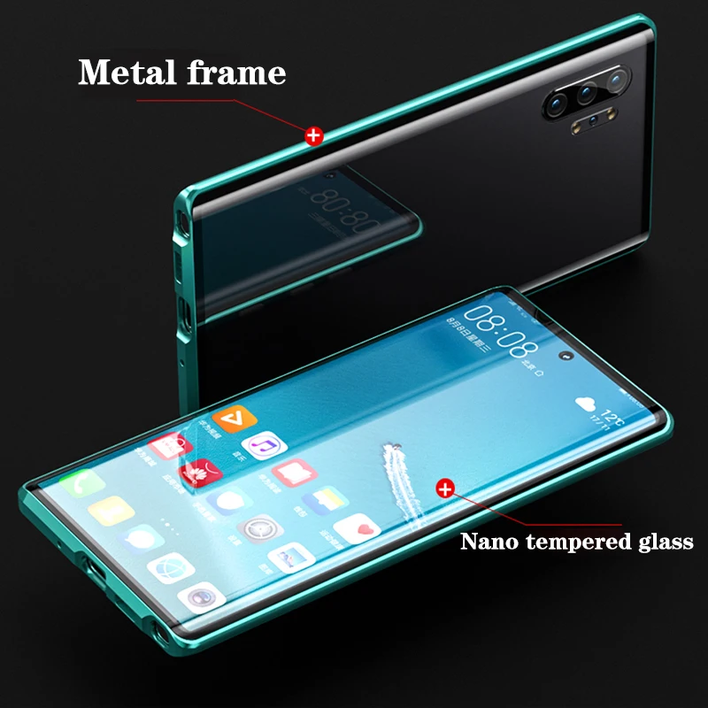 Telefonen Sag Note 10 Plus for Samsung Galaxy Note 10 Note10+ Note10 Pro Front Tilbage Buet Glas Magnetiske Adsorption Metal Cover