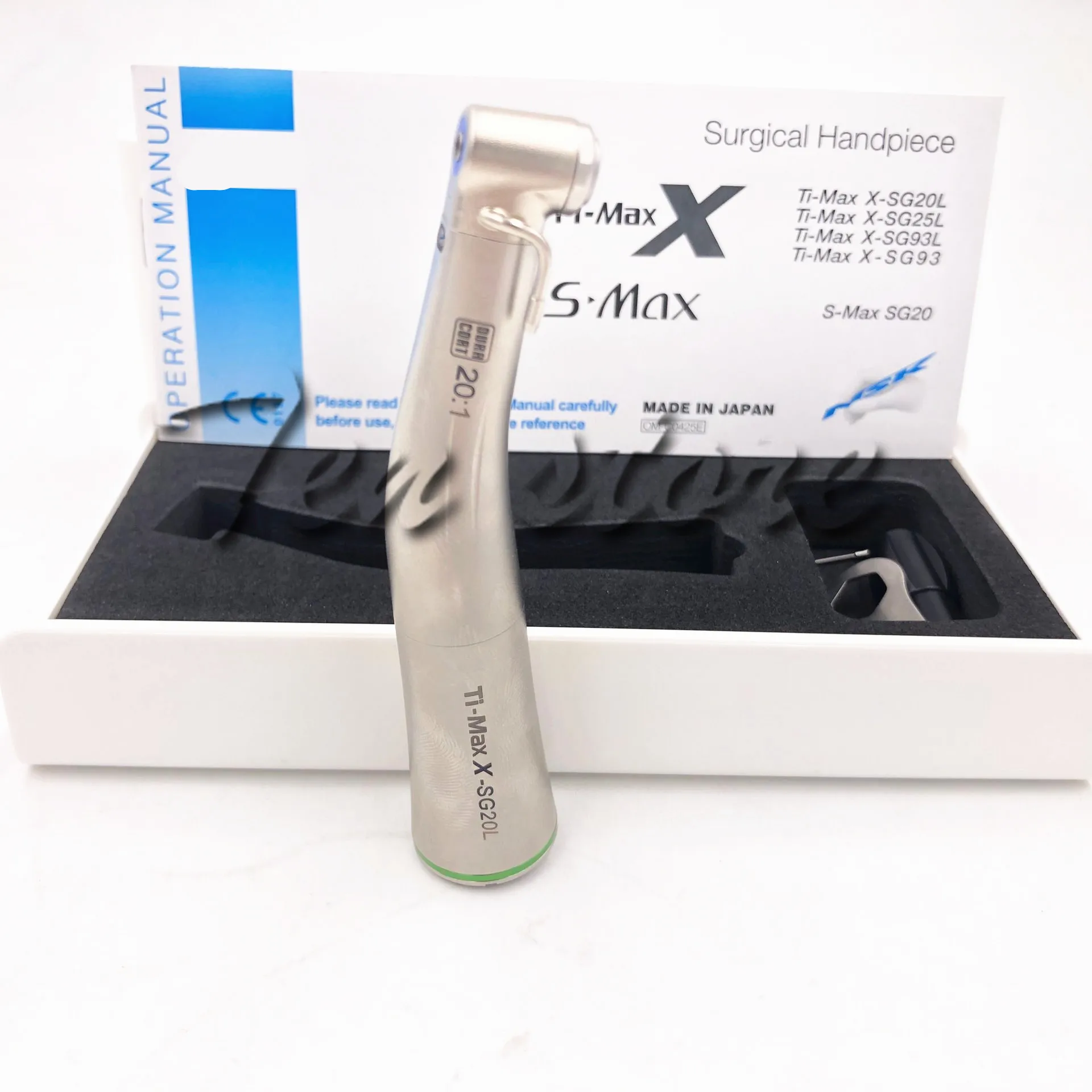 Ti-Max X-SG20L TYPE 20: 1 NSK Implantat Mod Vinkel Dental Fiberoptiske LED Håndstykket