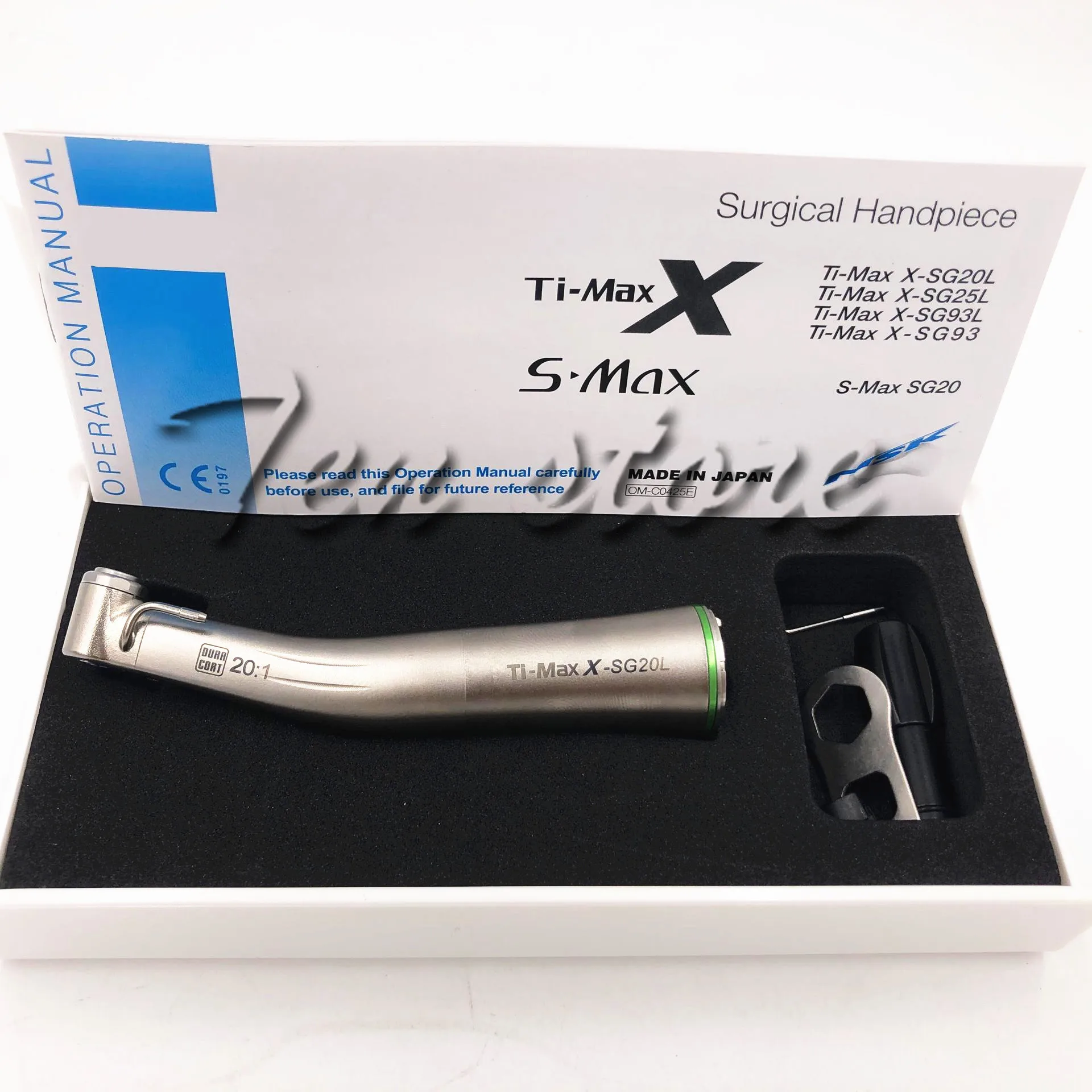 Ti-Max X-SG20L TYPE 20: 1 NSK Implantat Mod Vinkel Dental Fiberoptiske LED Håndstykket
