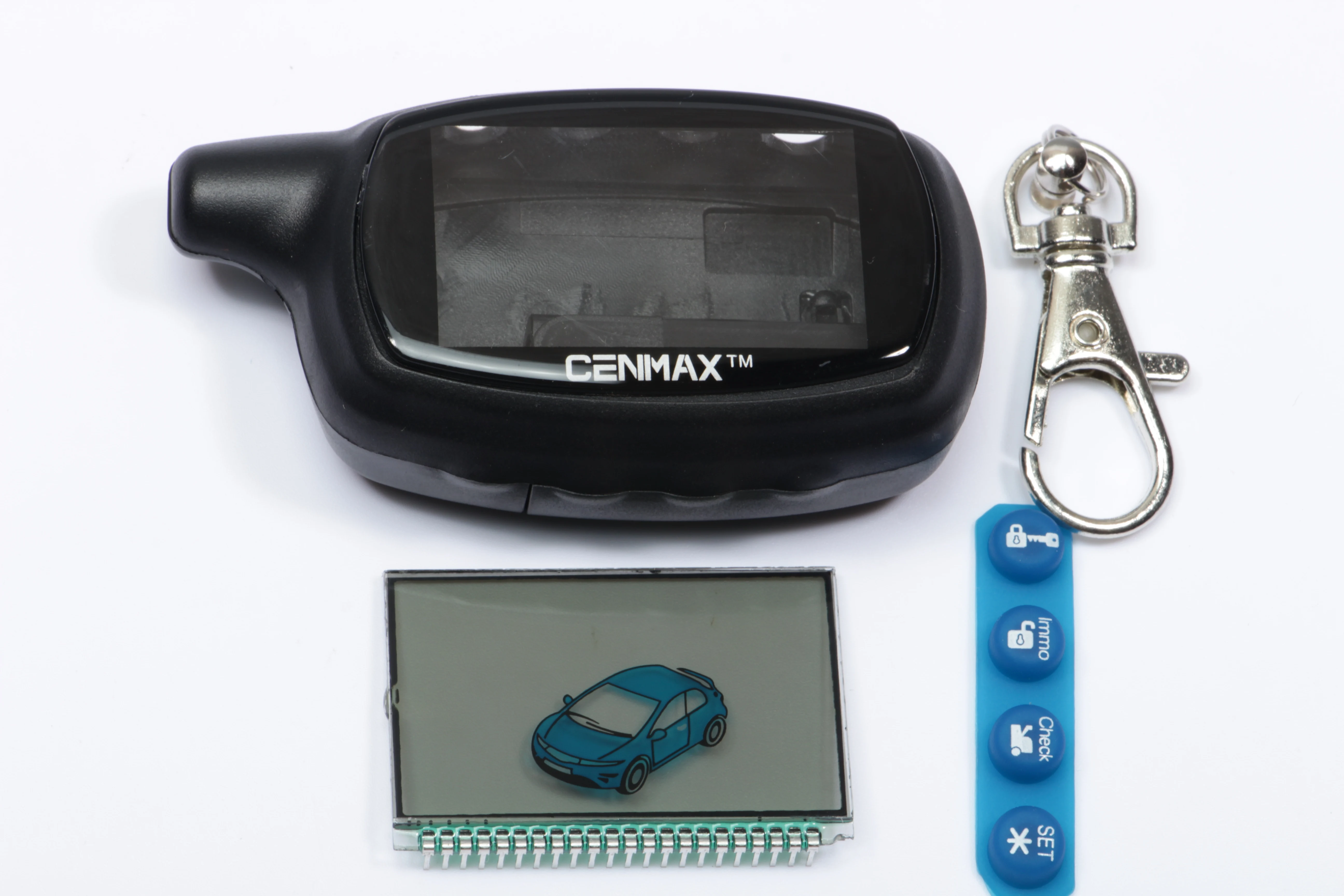 Tilfældet for CENMAX ST-7A+LCD-skærm til CENMAX ST7A 7A LCD-nøglering bil fjern 2-vejs bil alarm system