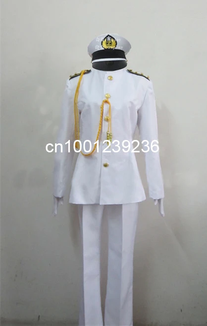 Tilpasset Fra Anime Kantai Samling teitoku T Admiral uniformer Cosplay Kostume