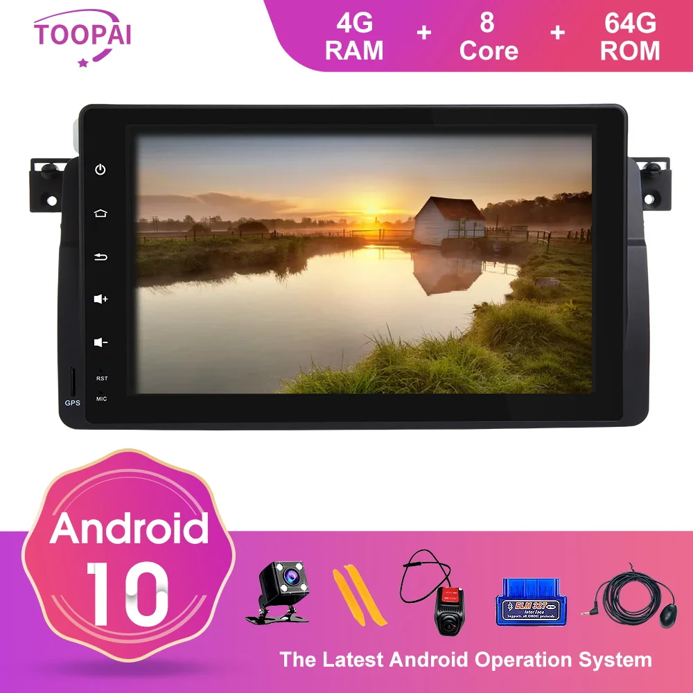 TOOPAI Android 10,0 Til BMW E46 M3 Rover 3 1998-2005 GPS-Navigation Bil Multimedia Afspiller SWC Auto Radio Stereo HD IPS DSP Ny