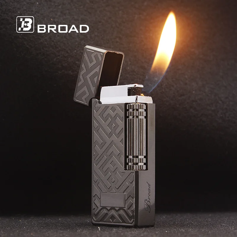 Torch Ping Lys Lyd Lettere Gratis Brand Flint Slibeskive Butan Lighter Metal Oppumpede Gas Cigaret, Cigar Kompakt Lettere