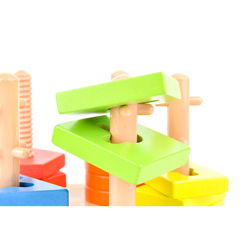 Toy Bejle til Nye Træ-Legetøj til Børn, Baby Intelligens Bygning, Træ-Børns Uddannelsesmæssige byggesten Legetøj