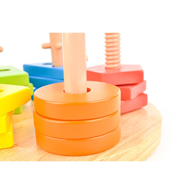 Toy Bejle til Nye Træ-Legetøj til Børn, Baby Intelligens Bygning, Træ-Børns Uddannelsesmæssige byggesten Legetøj