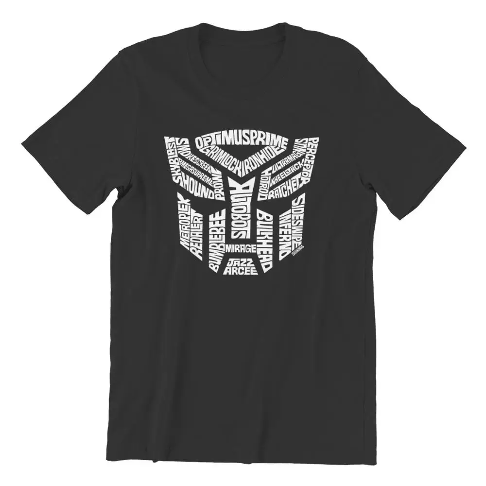 Transformer Autobots Hvid Animationsfilm Tøj Design Transformere Science Fiction Action Film Bomuld Mænd T-Shirt
