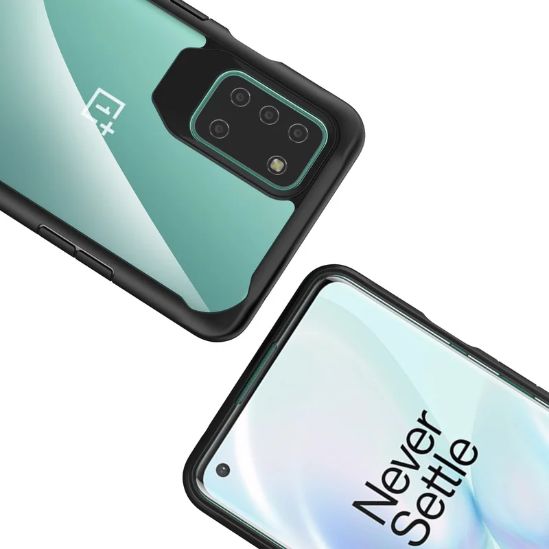 Transparent Sagen for OnePlus 8T Case Cover TPU Ramme HD Klar Akryl Silikone Bumper Cover til En Plus 8T 8 T Pro Tilbehør