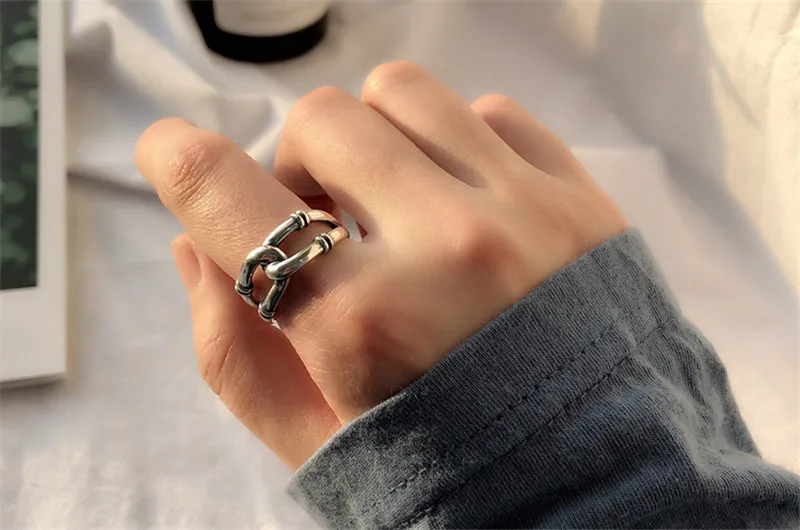 Trendy Sølv 925 Sterling Ringe Til Kvinder, Smykker, Nye Mode-Twist Ring Princess Tilbehør Piger Finger Bijou