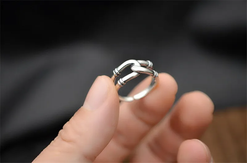Trendy Sølv 925 Sterling Ringe Til Kvinder, Smykker, Nye Mode-Twist Ring Princess Tilbehør Piger Finger Bijou