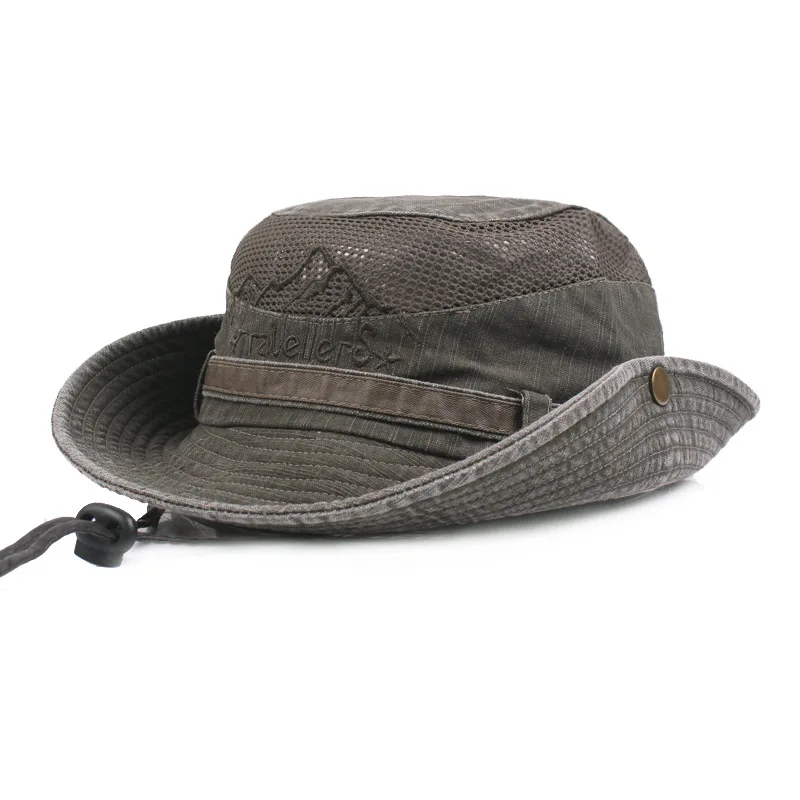 Tri-polar Vandring Hat Mænd Wide Brim Sammenklappelig Cap Sommer Hat til Beskyttelse af Solen Jagt Hat Vandreture, Fiskeri, Camping Udendørs Sport Caps