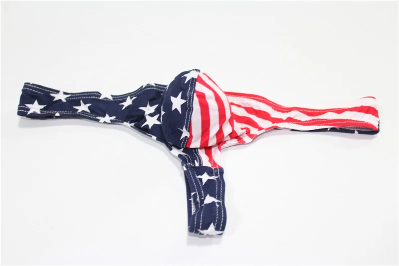 Trusser Mænds Undertøj Stropper Amerikanske Flag Sexet Stribede Trusser, Shorts Bule Pose Komfortable Underbukser Til Mænd, Trusser, g-streng
