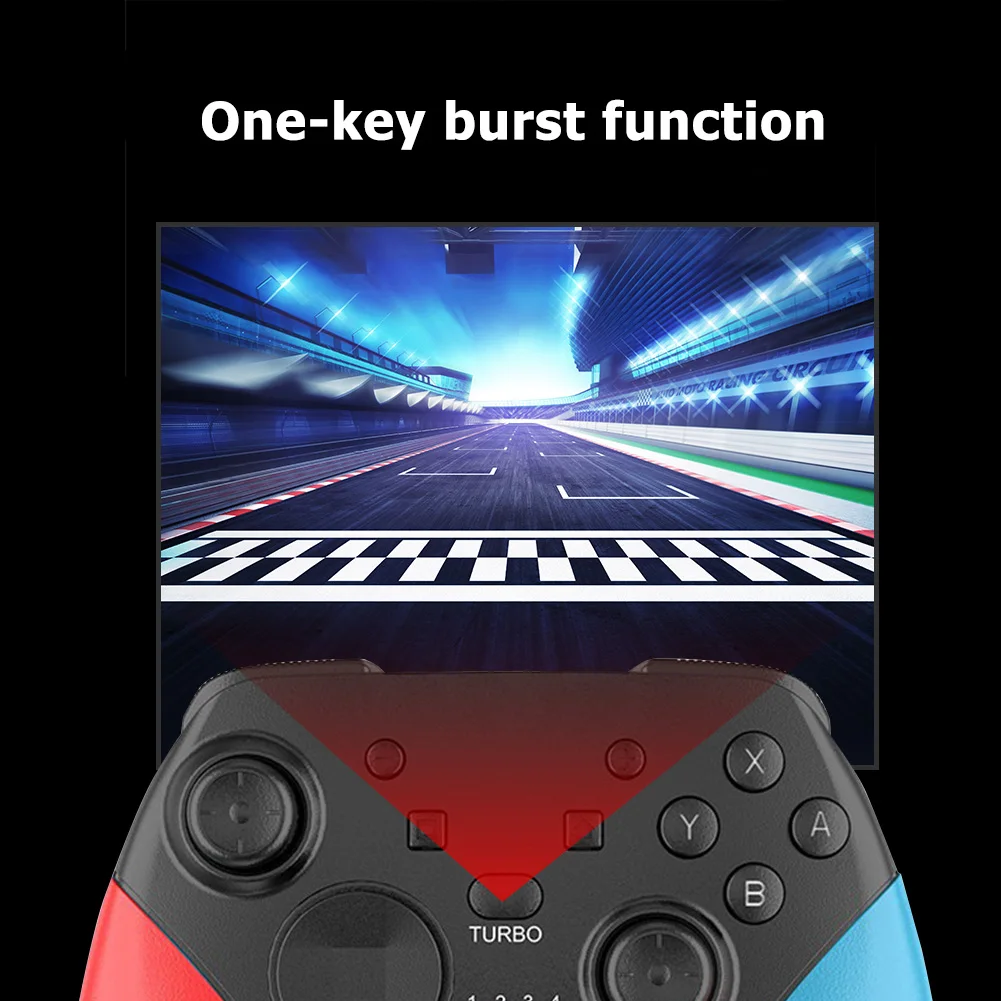Trådløs Bluetooth-Gamepad Spil Joystick Controller med 6-Akset Håndtag for N-Switch Pro NS-Skifte Pro NS Pro