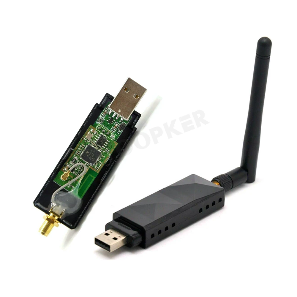 Trådløs USB-WiFi-Adapter & 3dBi WiFi-Antenne for Kali Linux/Windows XP/7/8/10/Roland Klaver for Atheros AR9271L 802.11 n-150Mbps