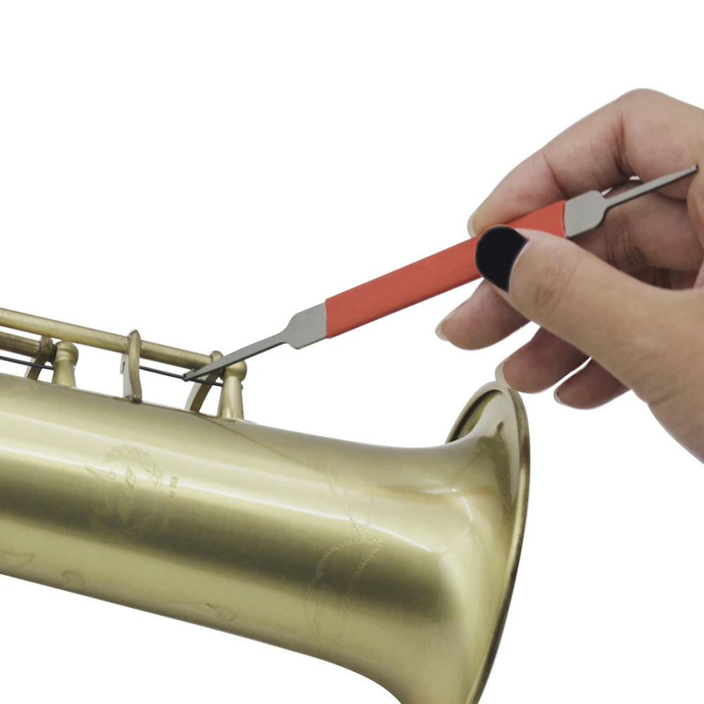 Træblæser Instrument Repair Tool Kit Vedligeholdelse Metal Fjeder Krog for Obo Fløjte, Saxofon Klarinet