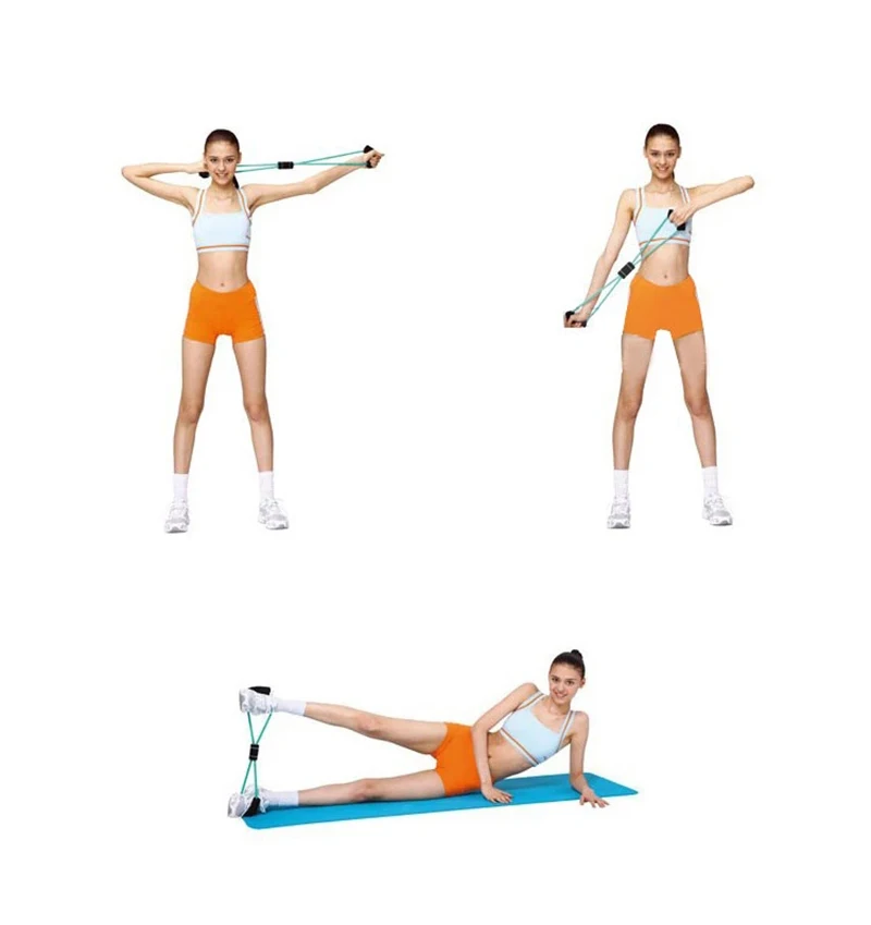 Trænings-og Modstand Bands for Idræt og Motion 8 Brystet Expander Reb Workout Muscle træningsudstyr Gummi Elastisk Bånd