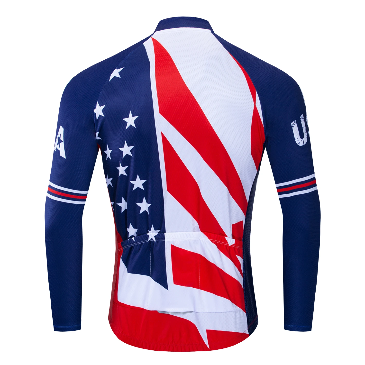 Trøje med lange ærmer til mænd cykling jersey bike Cykel tøj tøj Ropa Ciclismo Foråret/Efteråret Blå USA