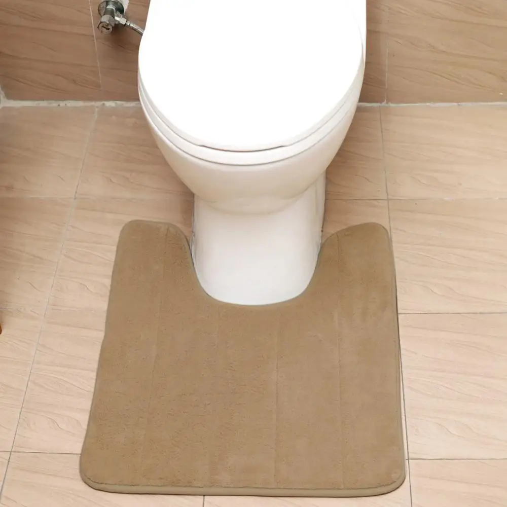 U-formet Badeværelse Måtter Anti-skid gulvmåtte Hukommelse Skum Toilet Mat Toilet Absorberende, Non-slip til Væg Tæpper i Hjemmet Indretning