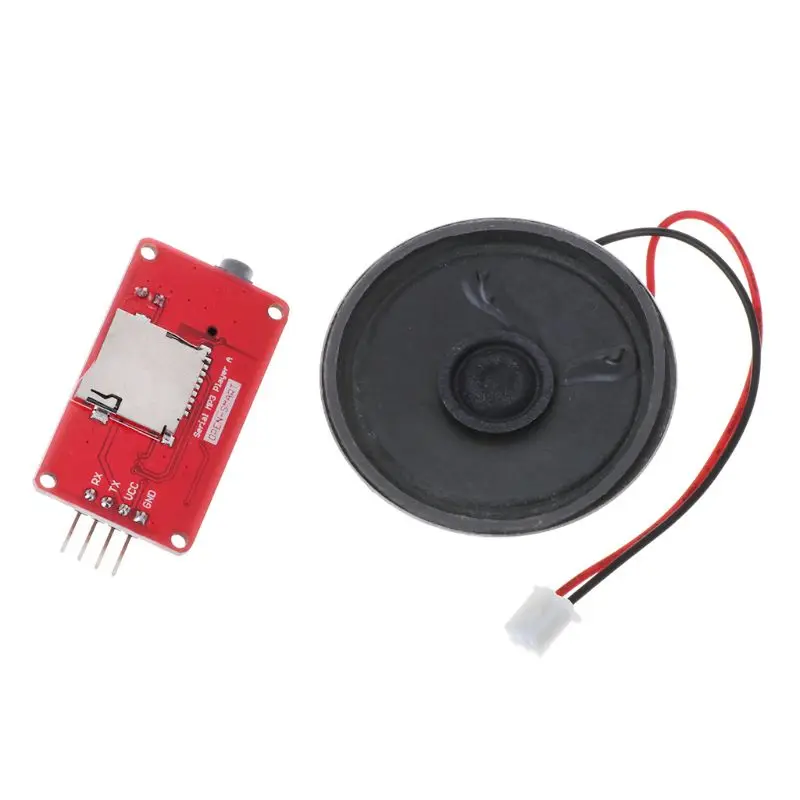 UART Seriel MP3 Musik Player Modul Med Højttaler Mono Forstærker Til Arduino Board